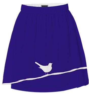 Bird on a Wire Navy Summer Skirt