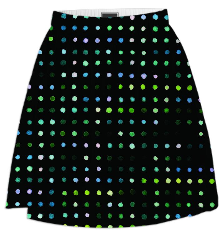 blue dots skirt