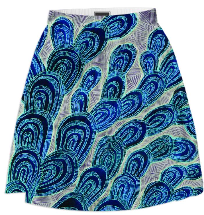 blue fungus skirt