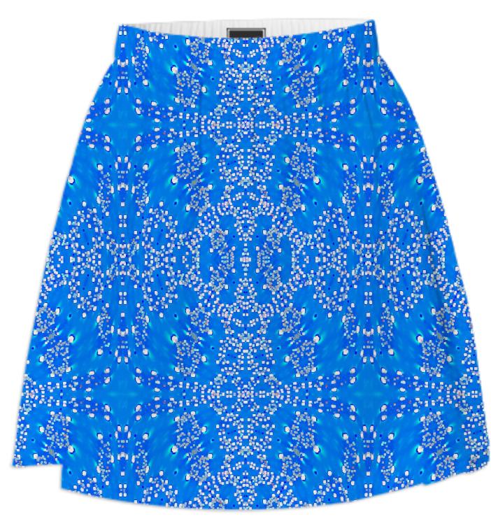 Blue Lights Summer Skirt