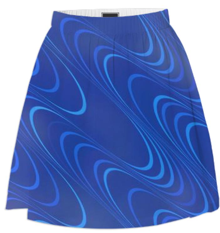 Blue Waves Skirt