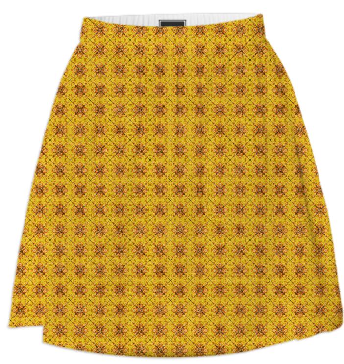 Bohemian Gold Lovely Summer Skirt for Women