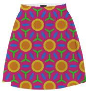 Bold Floral Summer Skirt