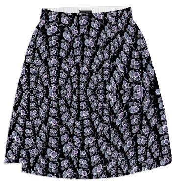 Buttons on Black Summer Skirt