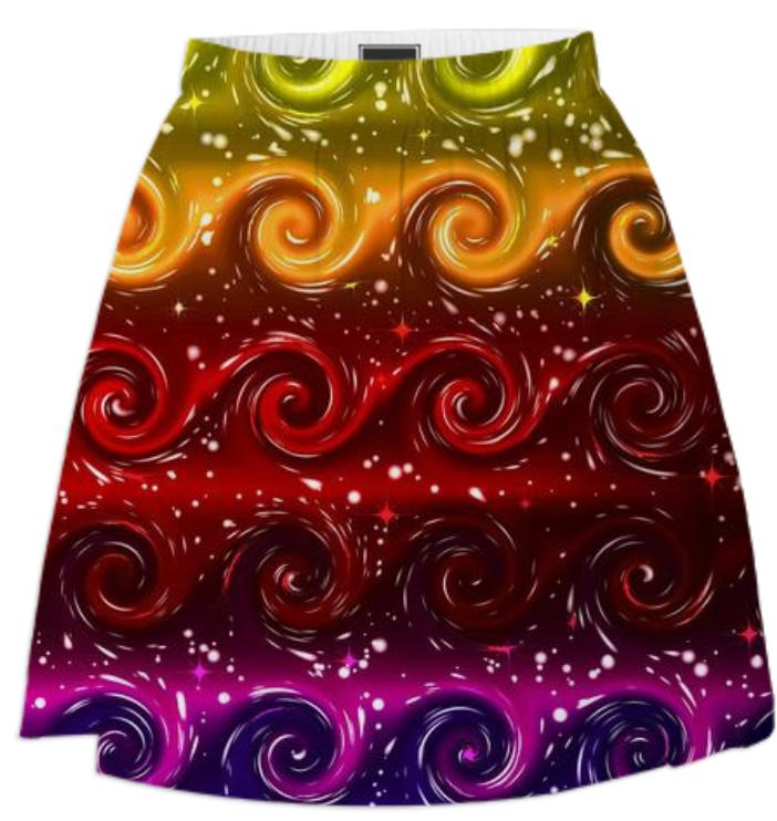 Carry the Wave Boldly Summer Skirt