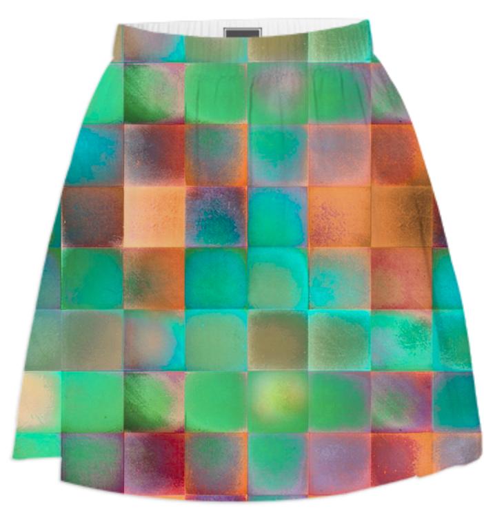 CHECKED DESIGN II Summer Skirt I