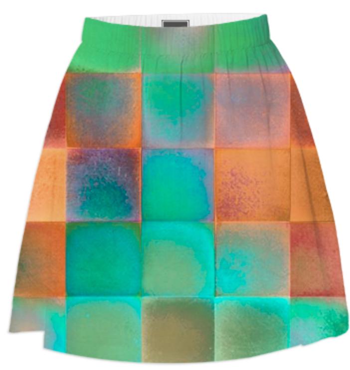 CHECKED DESIGN II Summer Skirt III