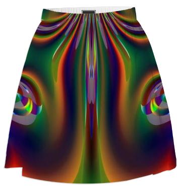Colorful Dark Fantasy Summer Skirt