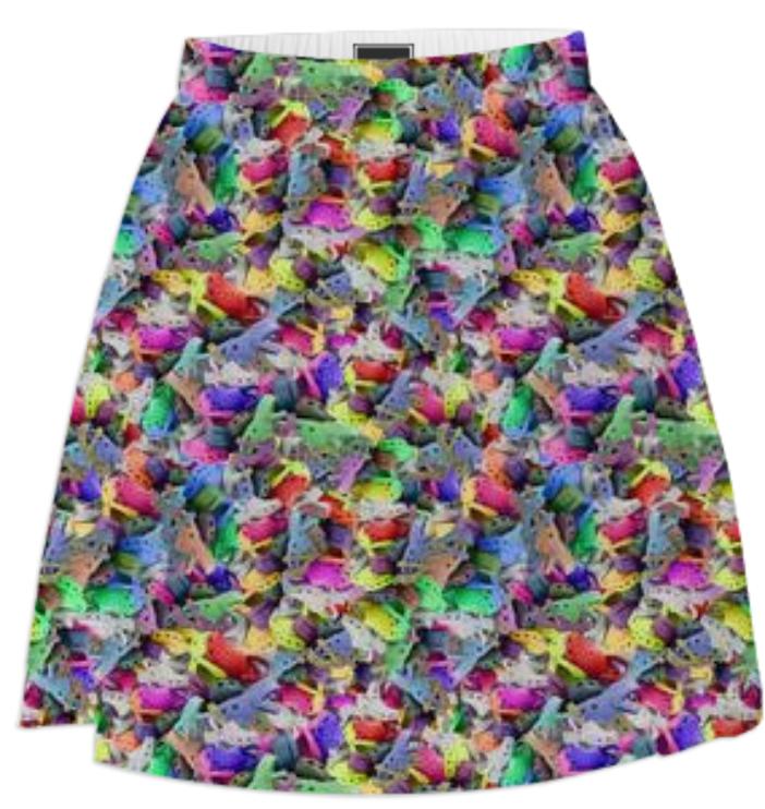 PAOM, Print All Over Me, digital print, design, fashion, style, collaboration, zoe-schlacter, zoe schlacter, Summer Skirt, Summer-Skirt, SummerSkirt, Crocs, spring summer, unisex, Poly, Bottoms