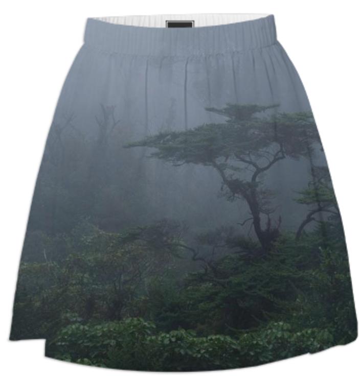 foggy forest skirt
