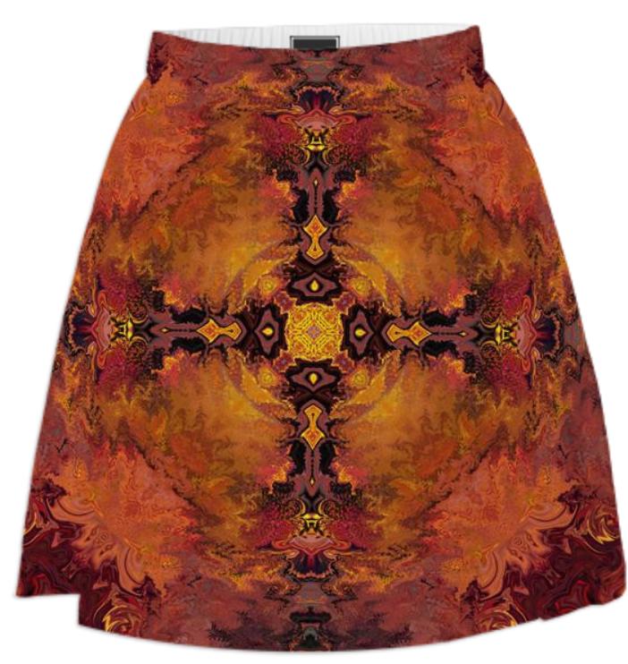 Geometric Patterned summer skirt