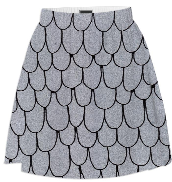 Gray Scales Summer Skirt
