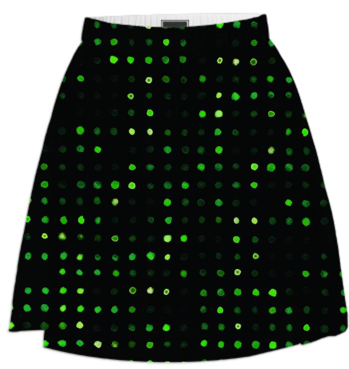 green dots skirt