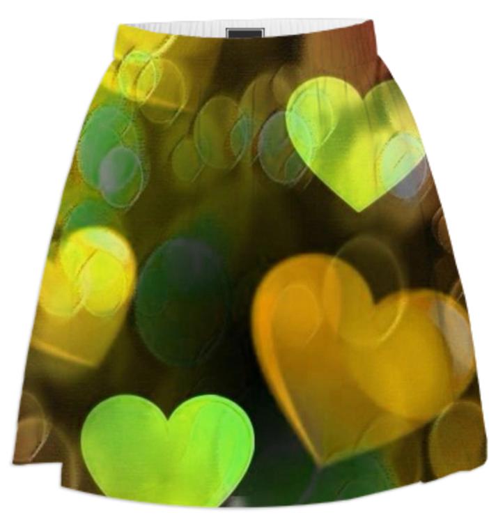 hearts summer skirt