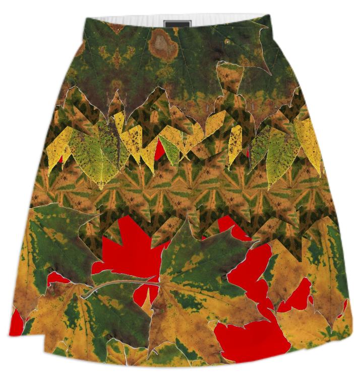 Leaf Me Alone Skater Skirt