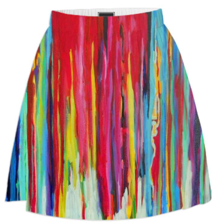 Neon Abstract Skirt