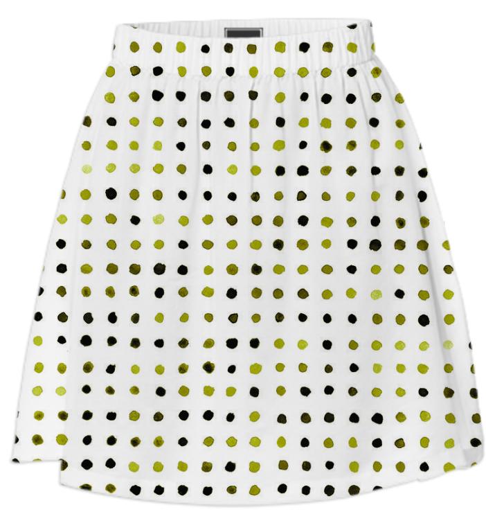 olive dots skirt
