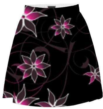 pink flower skirt