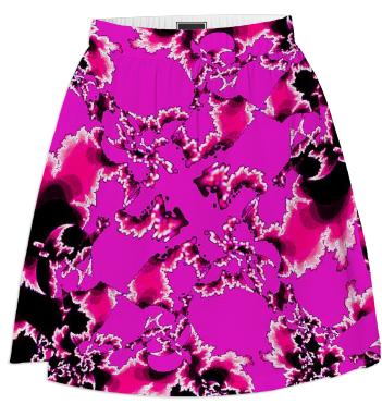 Pink Fractal Summer Skirt