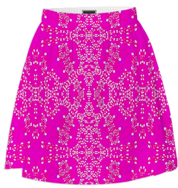Pink Lights Summer Skirt