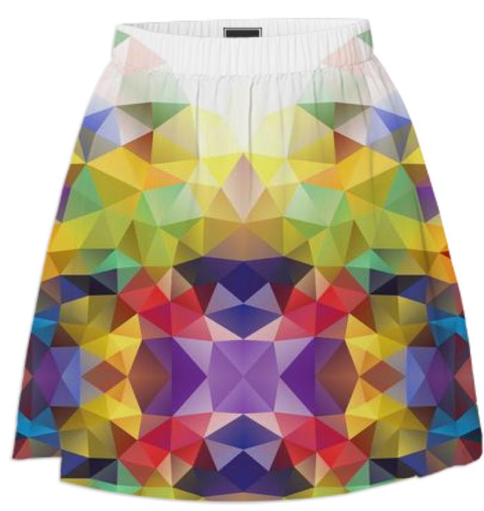 POLYGON TRIANGLES PATTERN YELLOW RED ORANGE VIOLET ABSTRACT POLYART GEOMETRIC CANDY COLORS COLORFUL RAINBOW VIOLET BLUE MULTI COLOR