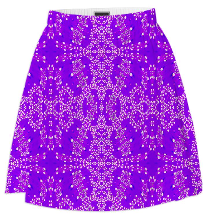 Purple Lights Summer Skirt
