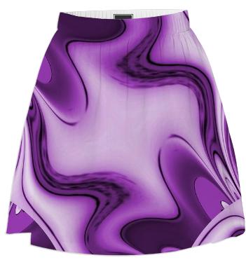 Purple Passion Abstract 2 Summer Skirt