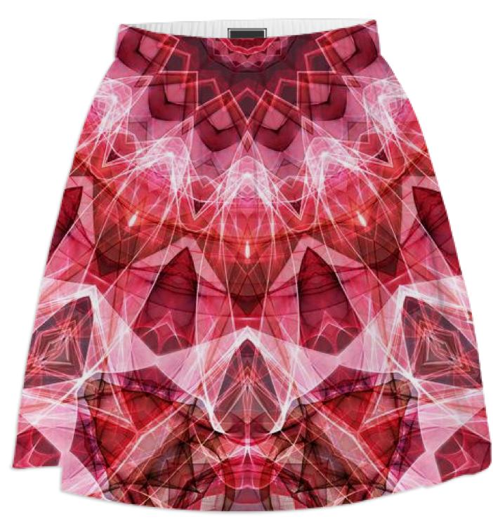 Red Mandala Summer Skirt