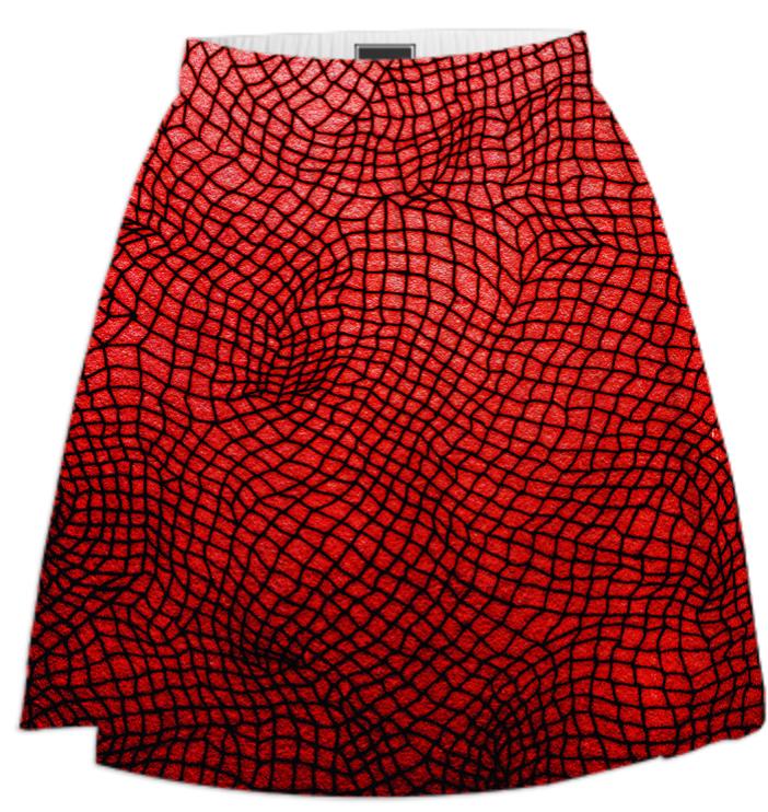 red net skirt