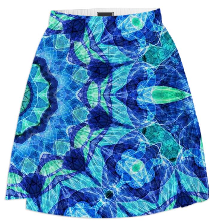 Sea Jewel Mandala Summer Skirt