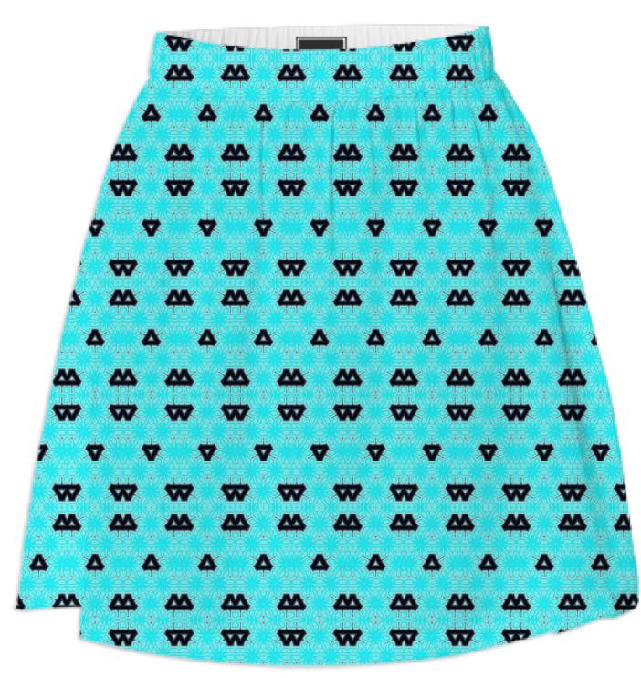 Space Alien Triangles Skirt