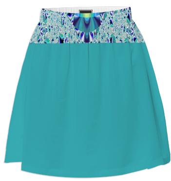 Teal Lace Top Summer Skirt