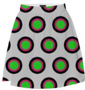 Tricolor Polka Dot Skirt