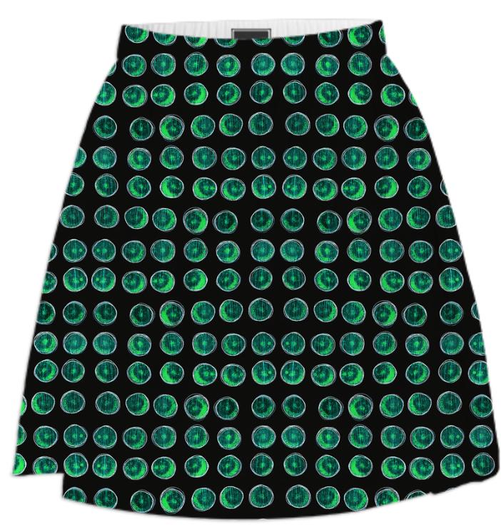 turquoise bingo skirt