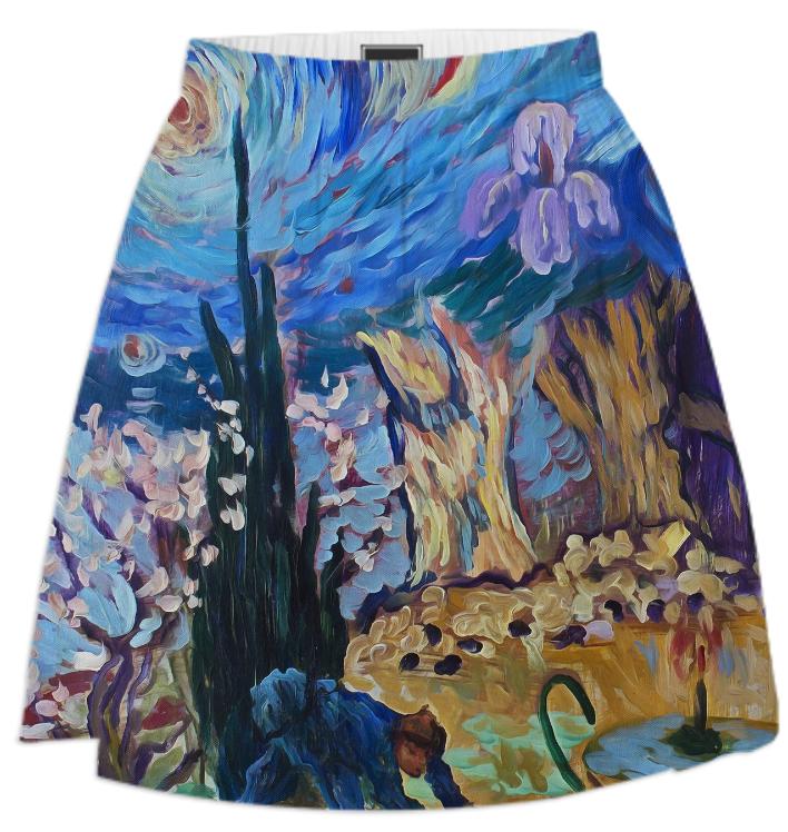 Van Gogh Spirit Summer Skirt