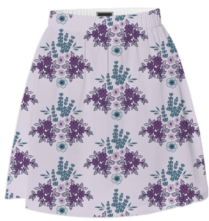 Vintage Lavender and Purple Skirt