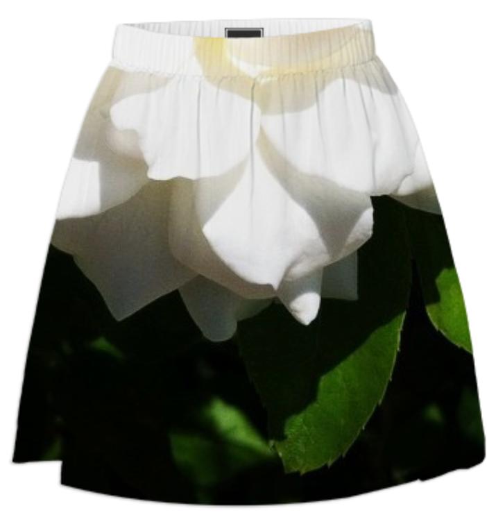 White Flower Skirt