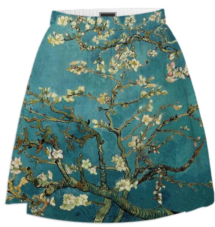 Blossoming Almond Tree Summer Skirt