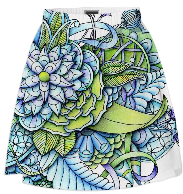 Peaceful Flower Garden Skirt