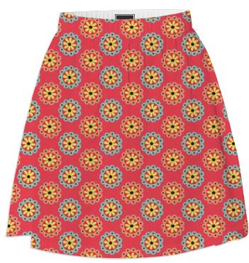 Retro Flowers Skirt