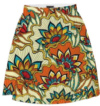 Vintage Floral 4 Skirt