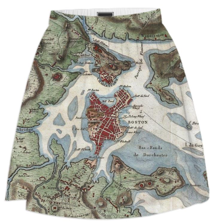 Vintage Map of Boston Harbor 1807