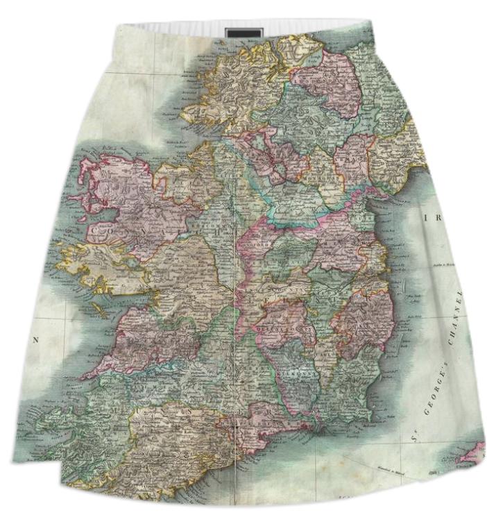 Vintage Map of Ireland 1799