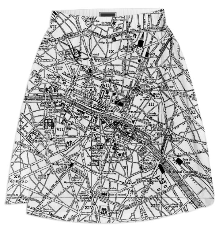 Vintage Map of Paris 1911