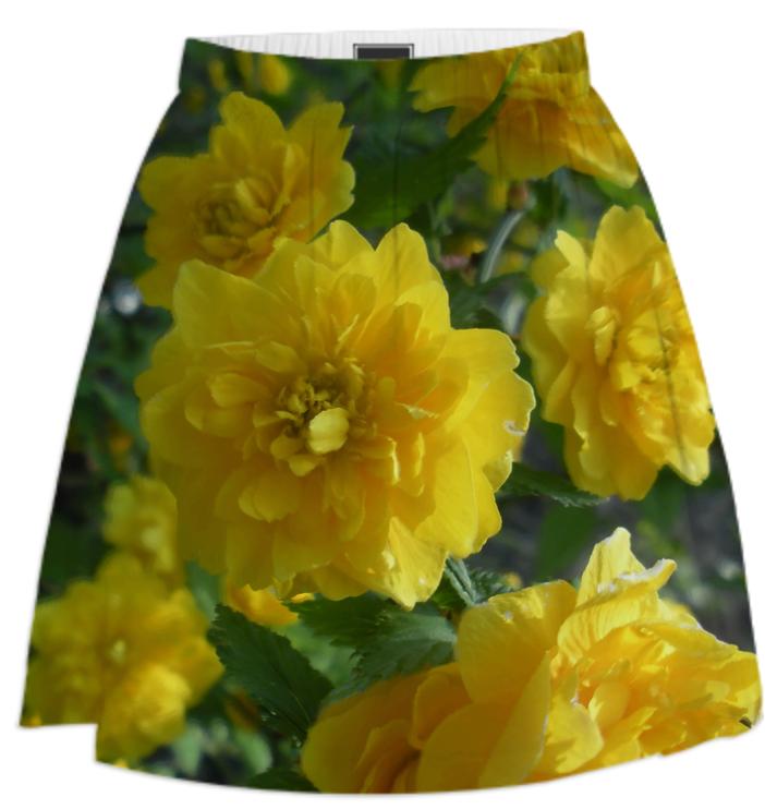 Yellow Flowers 1701 Skirt