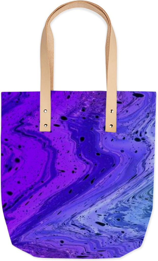 Amethyst Wrinkles Abstract Violet Ocean