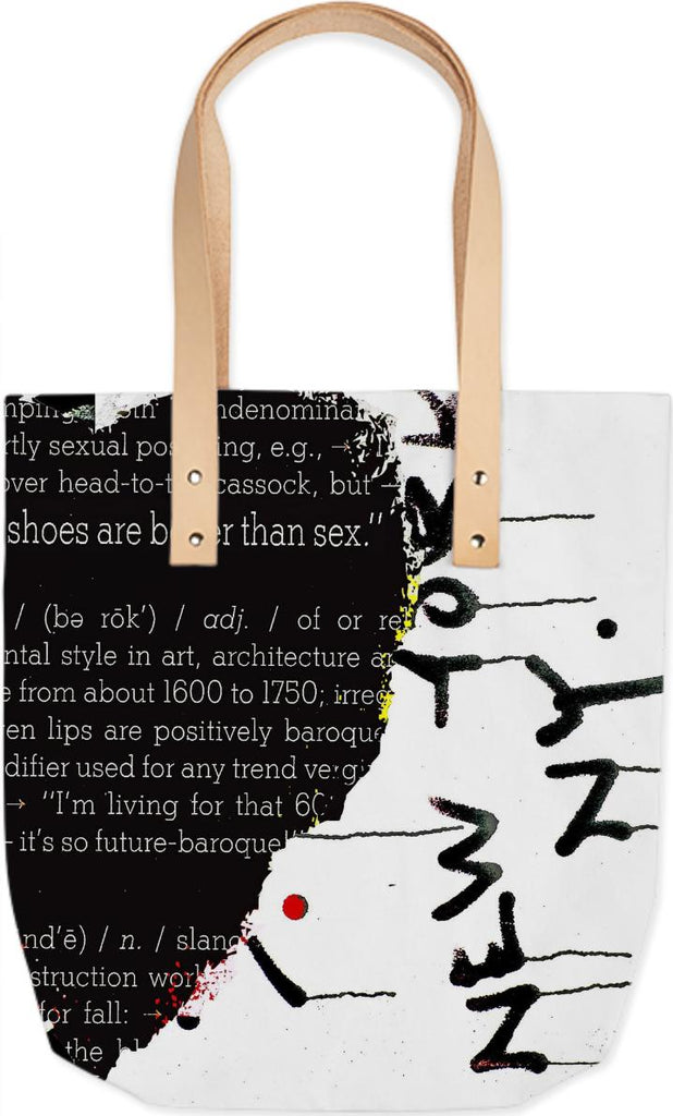ArtyZen Studios Shoes are better than sex graffiti bag