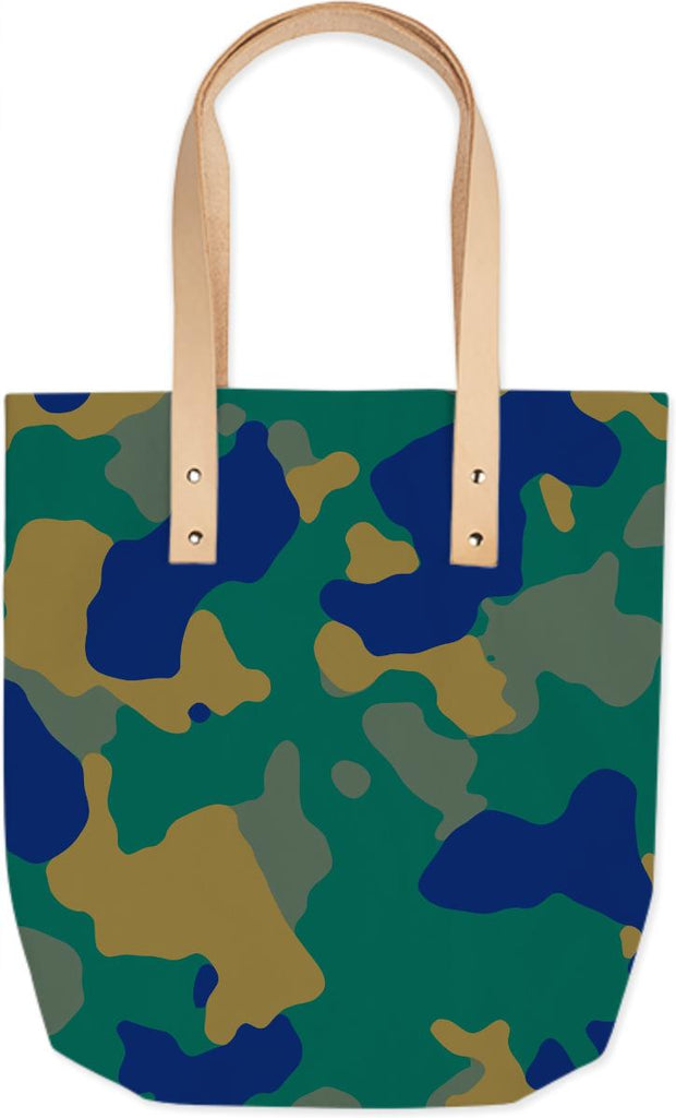BLUE CAMOUFLAGE SUMMER TOTE