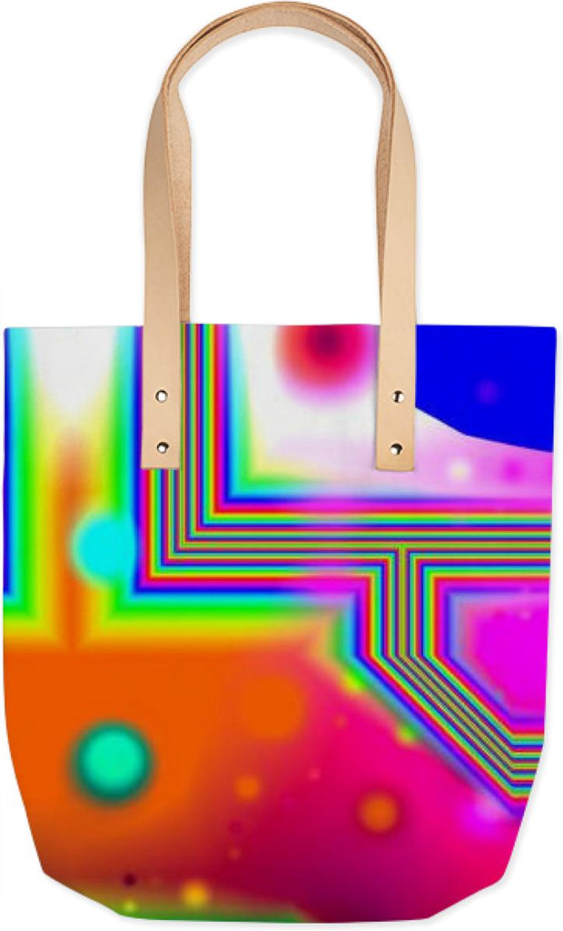 Crossroads of Awakening Abstract Rainbow Doorway