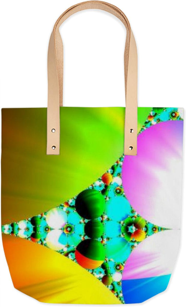 Crystal Sunrise Abstract Fractal Rainbow